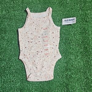 Old Navy Floral/Leopard Baby Bodysuit